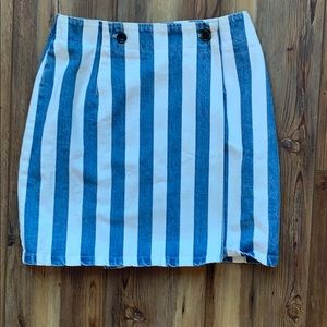 vintage jean skirt